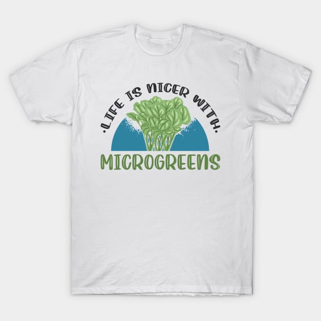 Gardener Micro Farming Healthy Microgreens T-Shirt by Tom´s TeeStore